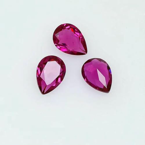 4 Stück/Packung Glitzer-Wassertropfen, transparente Nagelkristall-Dekoration für Damenbekleidung, Kleider, Strasssteine-134UF Fuchsia-20x30MM-4 Stück von YOLNEY