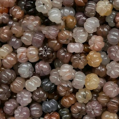 Goldene Seide Jade lose Perlen rot gelb weiß grün lila China Malerei bunt handgefertigt DIY lose Perlen Schmuck-C 50PC-11mm von YOLNEY