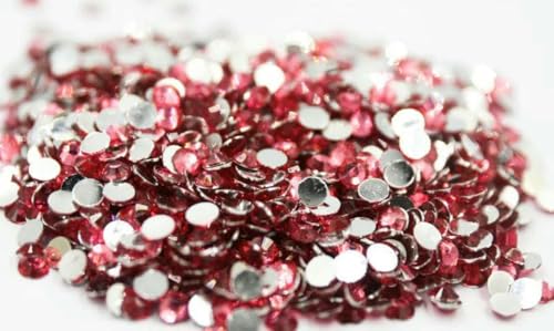 Großhandel Flatback-Kristallsteine, AB-Silberunterseite, Harz, nicht Hotfix-Strasssteine in Großpackung, Nail Art Strass, Kleidungsstück-Rose-6mm SS30-3000Stk von YOLNEY