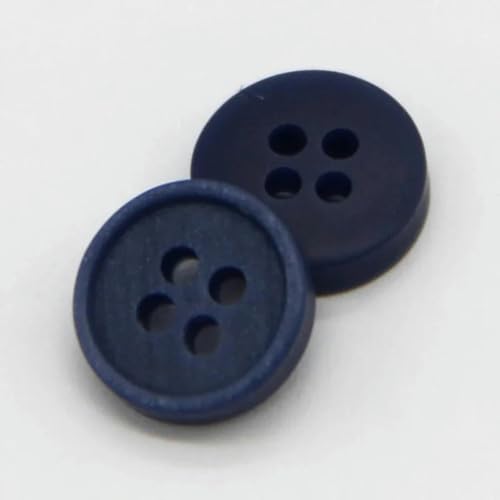 Harzknöpfe für Kinderhemden, Kleidung, Blusen, Kleider, Puppen, Mini-Dekorationen, Schwarz/Blau, DIY-Bastelarbeiten, Großhandel, Blau, 10 mm, 30 Stück von YOLNEY