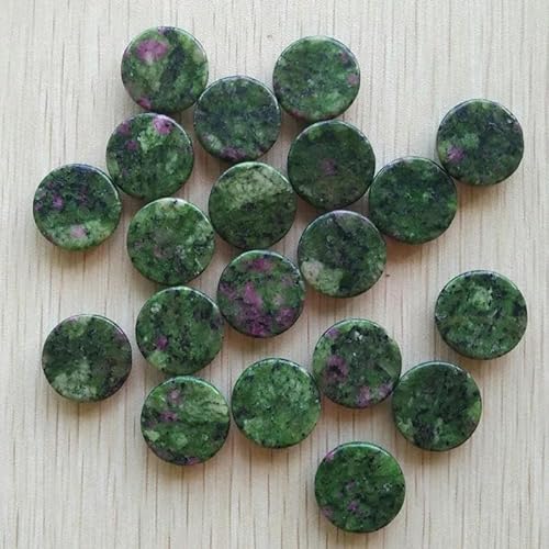 Natürliche tigerauge Labradorit quarz rot stein runde cabochon perlen für schmuck machen 20mm Großhandel 20 teile/los-epidot zoisit von YOLNEY