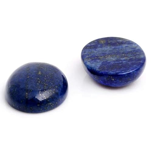 Naturstein-Cabochon-Perlen 4 6 8 10 12 mm ovale Lapislazuli-Achat-Tigeraugen-Karneol-Perlen für DIY-Schmuckzubehör 5 Stück-Blauer Lapislazuli-10 x 14,0 mm von YOLNEY