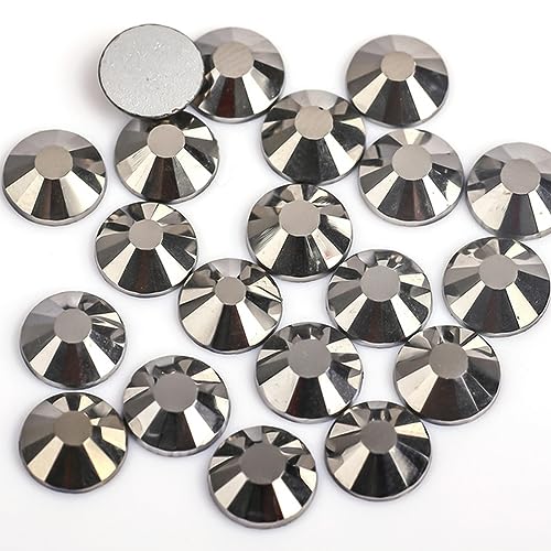 Neueste Lila Samt Kristall Lose Streifen Nicht Hot Fix Strasssteine Glas Strass Nicht Hotfix Strasssteine DIY Nägel Kunst Dekorationen-Jet Hematite-SS20-1440pcs von YOLNEY