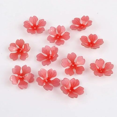 Sommer stil 50 teile/los farbe drucken cartoon blumen form acryl perlen diy schmuck ohrring/bekleidung/haar zubehör-1 von YOLNEY