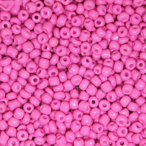 mm, 3,0 mm, 4,0 mm, einfarbig, tschechische Glasperlen, runde Kristallperlen für Kinder, Schmuckherstellung, DIY-Zubehör-einfarbiges Rosa-4,0 mm, 100 Stück von YOLNEY