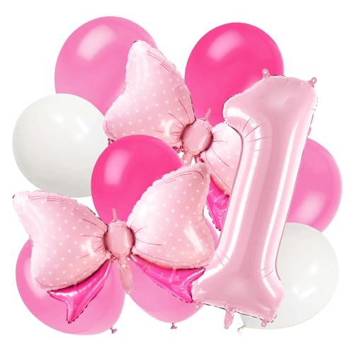 Geburtstagsdeko 1 Jahr, 1 Jahr Geburtstag Mädchen, Luftballon 1. Geburtstag, Deko 1. Geburtstag Mädchen, 1. Geburtstag Deko, Luftballon 1 Jahr für Party Dekoration von YONSEL