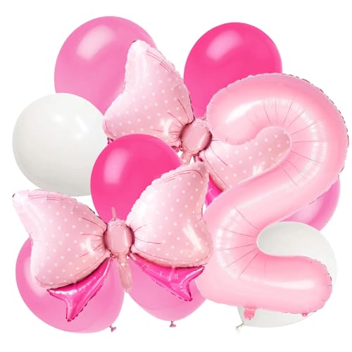 Geburtstagsdeko 2 Jahr, 2 Jahr Geburtstag Mädchen, Luftballon 2. Geburtstag, Deko 2. Geburtstag Mädchen, 2. Geburtstag Deko, Luftballon 2 Jahr für Party Dekoration von YONSEL