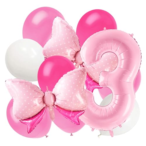Geburtstagsdeko 3 Jahr, 3 Jahr Geburtstag Mädchen, Luftballon 3. Geburtstag, Deko 3. Geburtstag Mädchen, 3. Geburtstag Deko, Luftballon 3 Jahr für Party Dekoration von YONSEL