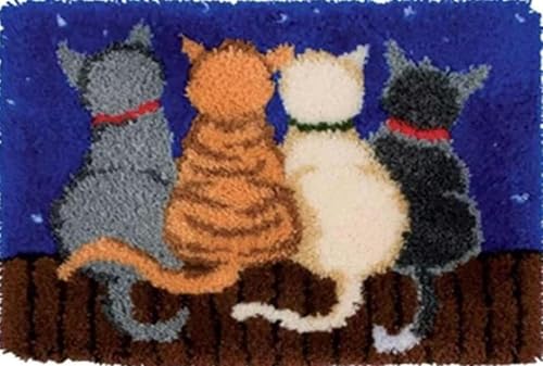 YOOTOM Knüpfteppich zum Selber Knüpfen Knüpf-Sets mit Vorgedrucktes Muster,DIY Weihnachten Knüpfsets Kreuzstich Teppich Latch Hook Rug Kits 50x38cm YOOTOM Knüpfteppich zum Selber Knüpfen Knüpf-Sets mit Vorgedrucktes Muster,DIY Weihnachten Knüpfsets Kreuzstich Teppich Latch Hook Rug Kits 50x38cm von YOOTOM