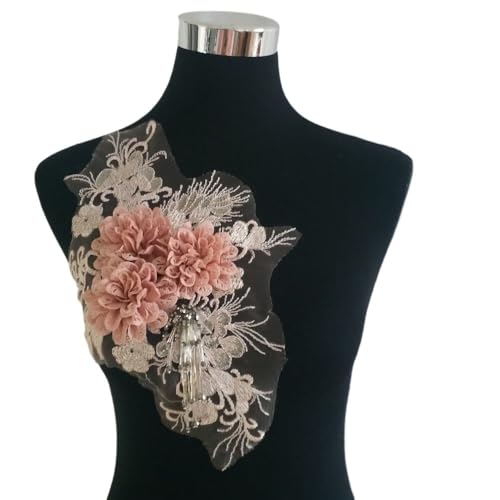 Künstliche Blumenstickerei Spitzenkragen DIY handgemachte Mesh Spitze Damen Kleidung Zubehör von YOPI