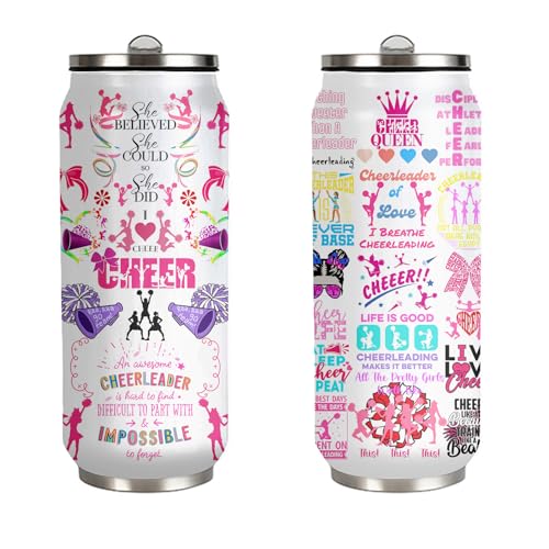 YOPIGOT Cheerleader-Becher, Cheerleader-Geschenke für Mädchen und Frauen, Cheerleader-Geschenke, Cheerleader-Geschenke, Cheerleader-Geschenke, Cheerleader-Geschenke, Edelstahlbecher, 482 ml von YOPIGOT