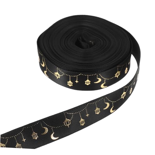 YOSADIER 1 Roll Ramadan -bänder Polyester Mond Sternbänder Eid Mubarak Wraping Ribbon Islamische Handwerksbänder Bögen Für Ramadan -partyversorgungsvorschriften 10 Yard YOSADIER 1 Roll Ramadan -bänder Polyester Mond Sternbänder Eid Mubarak Wraping Ribbon Islamische Handwerksbänder Bögen Für Ramadan -partyversorgungsvorschriften 10 Yard von YOSADIER