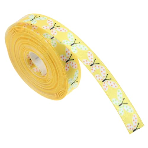 YOSADIER 1 Rolle Ostern-Geschenkband easter zu ostern ostergeschenke für ostern Schleife Geschenkband präsentieren Band für Geschenkverpackung Polyester Yellow von YOSADIER