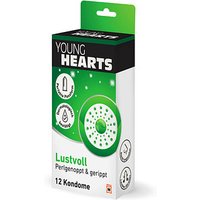 YOUNG HEARTS Kondome Lustvoll - perlgenoppt und gerippt, 12 St. von YOUNG HEARTS