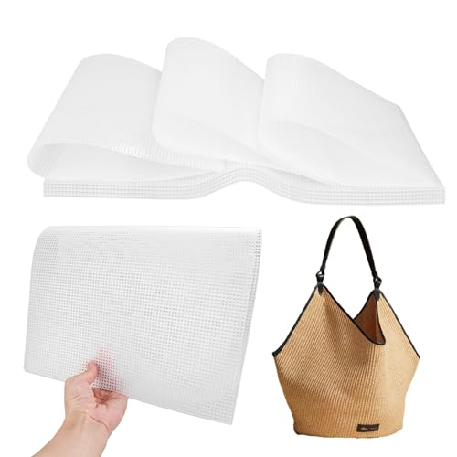 16 Stück Plastic Canvas Sheet Stoff Plastik Stramin 30x20cm Kunststoffgitter Kreuzstich Mesh Canvas Needlepoint Canvas Stramin Kunststoffgitter DIY Zubehör für Basteln, Nähprojekte, Handgemachte Bag von YOUNTHYE