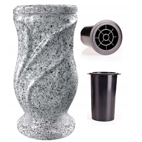 Grab Vase| Grabvasen | Friedhof Vase| Grabschmuck| Vase aus Epoxidharz- Lastrico|R28 von YOURSGARTEN