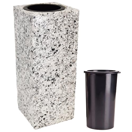 Grab Vase| Grabvasen | Friedhof Vase| Grabschmuck| Vase aus Epoxidharz- Lastrico|R43 von YOURSGARTEN