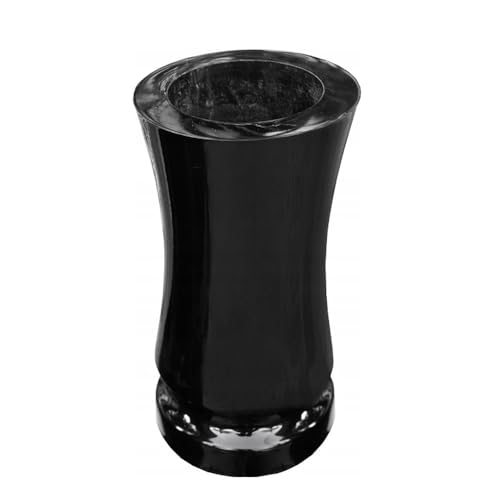 Grab Vase| Grabvasen | Friedhof Vase| Grabschmuck| Vase aus Epoxidharz- Schwarz|R46 von YOURSGARTEN