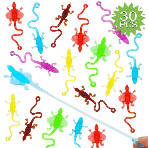 YOYOHAHAHA Gecko-30pcs Geeignet füR PartytüTen und Werbegeschenke. Geeignet füR Jungen und MäDchen, Tolle Partygeschenke füR Kindergeburtstage von YOYOHAHAHA