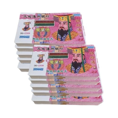 Ancestor Money 1000 PCS Joss Paper Ahnengeld Papiergeld Brennendes Papier Opfer Beerdigung Nennwert 100000000000000000 von YOYUMI