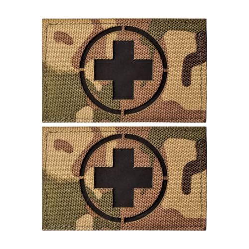 Aufnäher Schweiz Nationalflagge Patch Klett Erste Hilfe Moral Patch Militär IR Infrarot Reflektierend Kreuz Nylon Für Helm Rucksack Dekorativer, 5 * 8cm (Tarnung) von YOYUMI