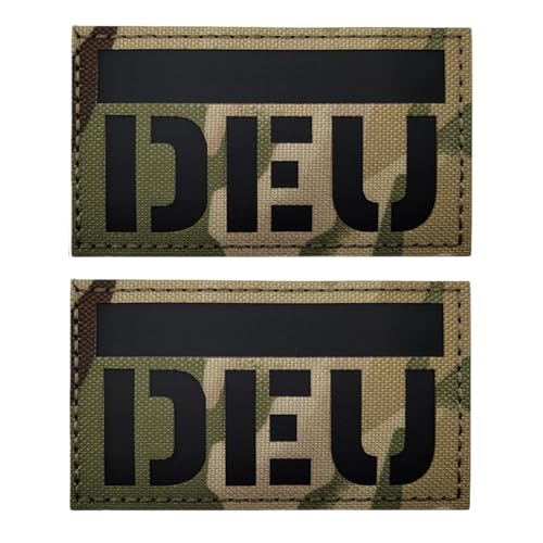 DEU Deutschland Patch Klett Flagge Patches Militär Taktischer Moral Aufnäher, Nylon Material IR Infrarot Reflektierender Abzeichen, für Helm Weste Uniform Hut (DEU) von YOYUMI