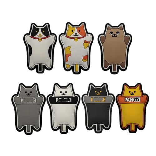Militär Patch Cat Shield Cartoon Niedliches Pvc Armband Mit Klettverschluss Taktischer Rucksack Aufkleber Moral Patch Abzeichen von YOYUMI