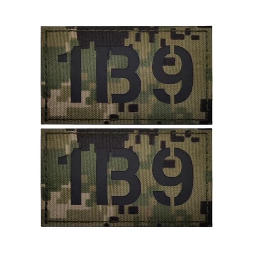 Militärischer Rufzeichen-Patch, Nylongewebe, taktischer reflektierender IR-Stoff, Nachtidentifikations-Patch, Moral-Patch, Jungle Digital Camouflage – 1B9 von YOYUMI