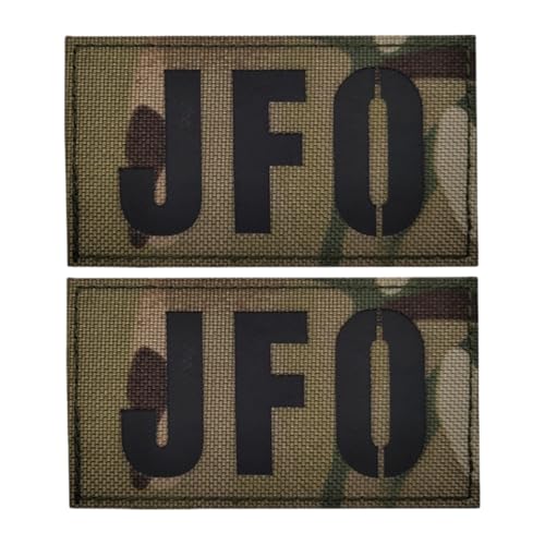 Militärischer taktischer Moral-Patch, Infrarot-reflektierendes Nylon-Armband, passend für taktische Weste, Uniformhelm – 2 Stück JFO von YOYUMI