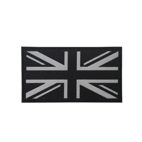 Moral Patch Reflektierender Stoff Armband Mit Britischer Union Jack Flagge Klettverschluss Moral Patch Rucksack Flagge Klettverschluss Identifikation von YOYUMI