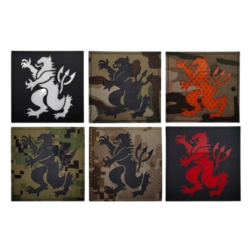 Navy SEAL-Flaggen-Patch, Nylon-Armband, reflektierender militärischer taktischer Moral-Patch für Helmweste, Uniform – 6 Stück von YOYUMI