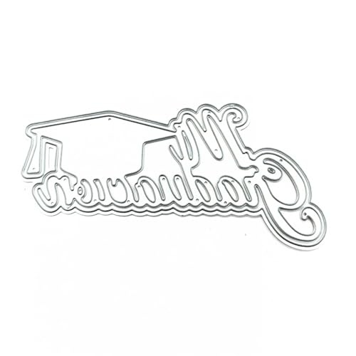 Metall-Stanzformen für Abschlussfeiern, Junggesellenabschiede, Schablonen für Karten, Fotos, Scrapbooking, Dekorationen, Abschlussfeier, Hut, Stanzformen für Bastelarbeiten, Scrapbooking, von YPBEW