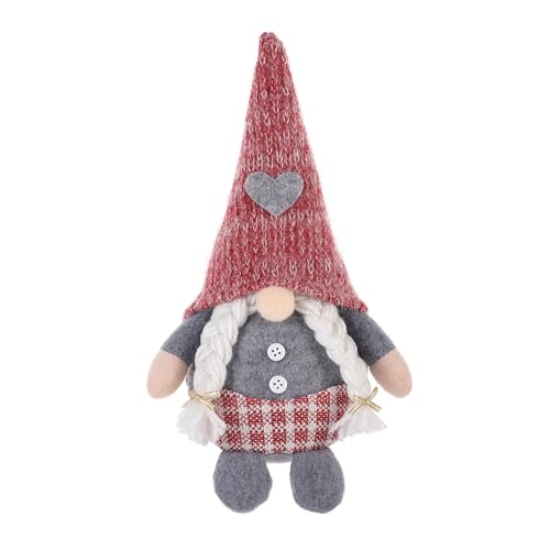 YPBEW Herz Zwerge Frühling skandinavische Nisse Schwedische Tomtes Garten Bauernhaus Tiered Tray Dekoration Haushalt Ornamente Geschenk von YPBEW