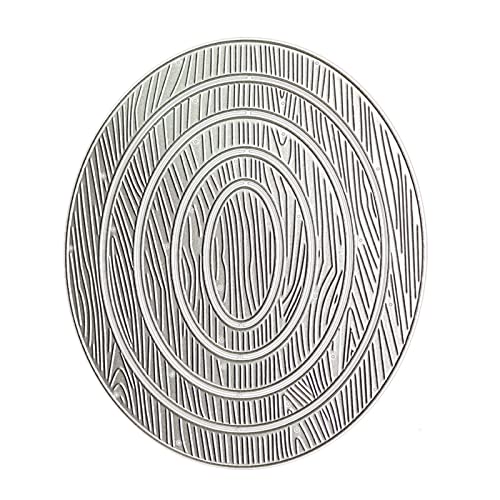 YPBEW Holz-Stanzschablone, oval, Nesting-Rahmen, Metall, Schablone, Scrapbooking, Prägeschablone, Papier, Karten, Album, Vorlage, Scrapbooking, Stanzformen von YPBEW