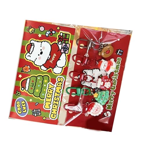 YPREWY Schöner Weihnachtsanhänger, Schlüsselanhänger, Weihnachtsmann/Schneemann, Rucksack, Urlaub, saisonale Dekoration, Kinder-Leckereien, Taschenfüller, 5 Stück YPREWY Schöner Weihnachtsanhänger, Schlüsselanhänger, Weihnachtsmann/Schneemann, Rucksack, Urlaub, saisonale Dekoration, Kinder-Leckereien, Taschenfüller, 5 Stück von YPREWY