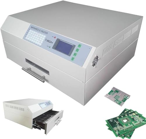 YQDDO Automatische Reflow-Lötmaschine, Reflow-Ofen mit Heißluftzirkulation, PCB-Desktop-Reflow-Ofen, professionelle Heizung (110 V, 962 A +) von YQDDO