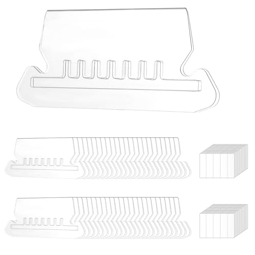 100 Sets Hängeregister, transparente Registerkarten mit Einsätzen, einführbare Hängeregister, Aktenordner mit Registerkarten für Schule, Büro, Zimmer, schnelle Identifizierung, Organisieren von YQQYG