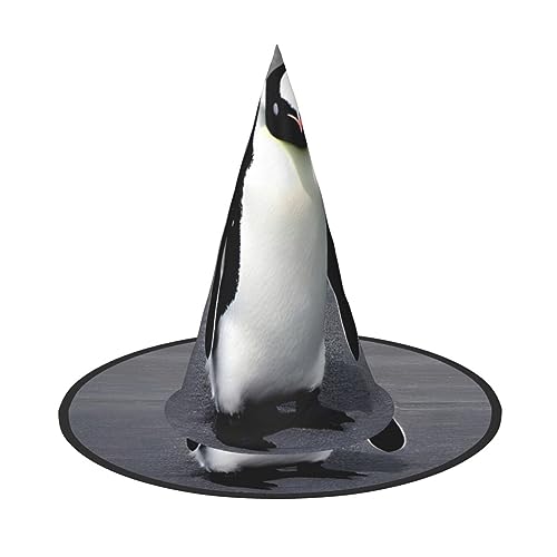 YQxwJL Zaubererhüte für Erwachsene, niedlicher Pinguin-Druck, hängende Partyhüte, Halloween-Hexenhüte, für Hof, Veranda, Dekoration von YQxwJL