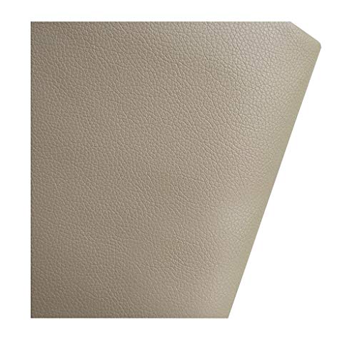 Bezugsstoff PU-Leder Möbelstoff Kunstleder Polstermaterial Polstermöbel Polyesterstoff Polyester Stoffe meterware zum Freizeit-Sets, Möbelbezüge, Möbelpolsterei 100 x 140 cm(Khaki,1.4X10m) von YREAJZVS