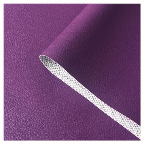 Kunstleder Bezugsstoff Möbelstoff Meterware 160cm Breit Kunstleder Vinyl Stoff für Polster, Sofa Stuhl Sitzbezug, DIY Handwerk, Polsterung(Color: Dunkelgrau)(Dark purple,1.6X1m) von YREAJZVS