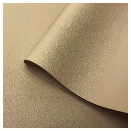 Kunstleder Bezugsstoff Möbelstoff Meterware 160cm Breit Kunstleder Vinyl Stoff für Polster, Sofa Stuhl Sitzbezug, DIY Handwerk, Polsterung(Color: Dunkelgrau)(Khaki,1.6X1m) von YREAJZVS