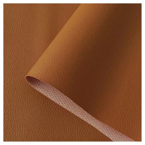 Kunstleder Stoff Black Litchi Grain PU Ledermaterial Weiches Kunstleder Polsterstoff Möbelstoff Dekostoff DIY Basteln Nähen 160 Cm Breit Meterware Verkauft(Camel,1.6X2m) von YREAJZVS