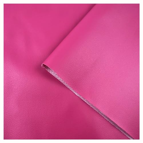 Kunstleder Stoff Black Litchi Grain PU Ledermaterial Weiches Kunstleder Polsterstoff Möbelstoff Dekostoff DIY Basteln Nähen 160 Cm Breit Meterware Verkauft(Rose,1.6X2m) von YREAJZVS