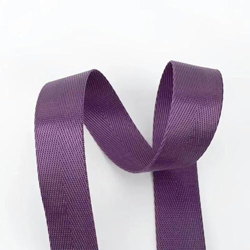 10 Meter 20–50 mm Nylon-Gurtband, Taschengurt, Spitzenband, DIY-Gürtel, Nähen, Schrägband, Gepäckbindung, Besätze, Zubehör-Lila-20 mm von YRJKU