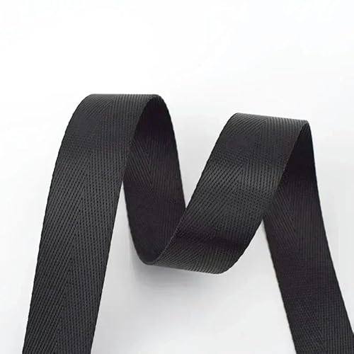 10 Meter 20–50 mm Nylon-Gurtband, Taschengurt, Spitzenband, DIY-Gürtel, Nähen, Schrägband, Gepäckbindung, Besätze, Zubehör-Schwarz-20 mm von YRJKU