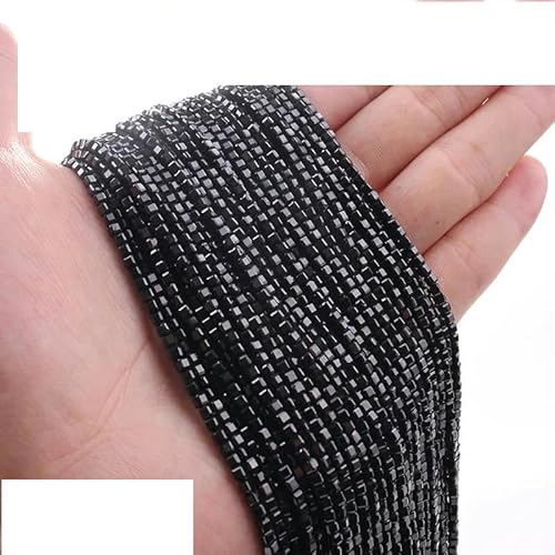 2,5 mm natürliche Amazonitperlen, winzige quadratische facettierte lose Edelsteinperlen zur Schmuckherstellung, Armband-DIY-Zubehör-Spinell L.1–2,5 x 2,5 mm (150 Stück) von YRJKU