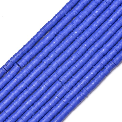 350 Stück 6 mm flache runde Polymer-Ton-Perlen, lose Abstandsperlen für die Schmuckherstellung, DIY-Handarbeiten, Armbänder, Halsketten, Ohrringe-H8728-38-350 Stück x 2 von YRJKU