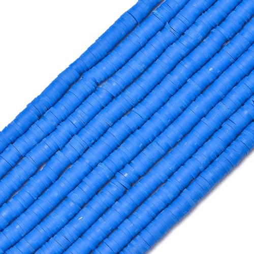 350 Stück 6 mm flache runde Polymer-Ton-Perlen, lose Abstandsperlen zur Schmuckherstellung, DIY-Handarbeiten, Armbänder, Halsketten, Ohrringe-H8728-24-350 Stück x 3 von YRJKU