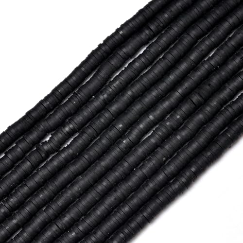 350 Stück 6 mm flache runde Polymer-Ton-Perlen, lose Abstandsperlen zur Schmuckherstellung, DIY-Handarbeiten, Armbänder, Halsketten, Ohrringe-H8728-25-350 Stück x 2 von YRJKU