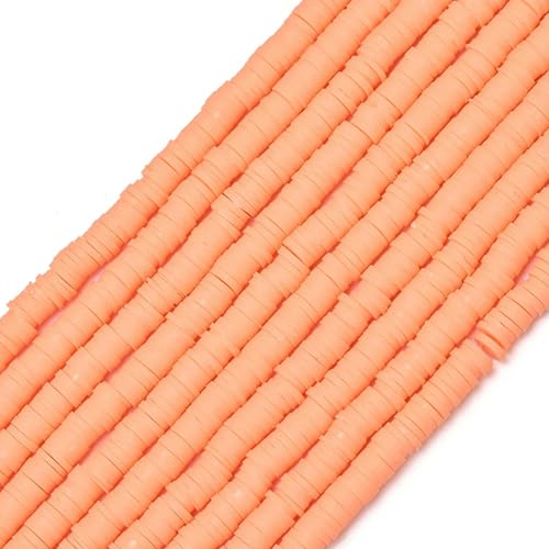 350 Stück 6 mm flache runde Polymer-Ton-Perlen, lose Abstandsperlen zur Schmuckherstellung, DIY-Handarbeiten, Armbänder, Halsketten, Ohrringe-H8728-30-350 Stück x 2 von YRJKU